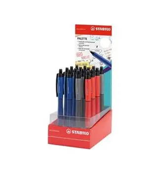 STABILO Tintenroller Palette, 16er Thekendisplay (EAN: 4006381553346)