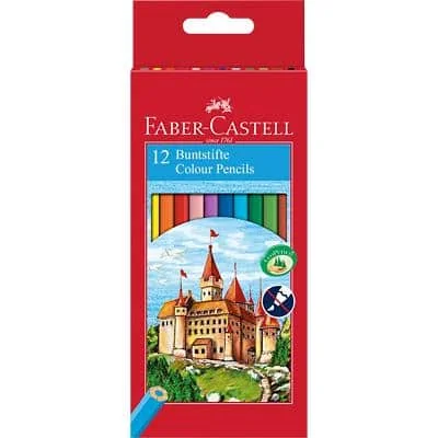 FABER-CASTELL Hexagonal-Buntstifte CASTLE, 12er Kartonetui (EAN: 7891360580089)