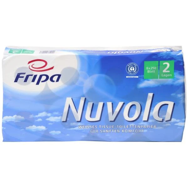 Fripa Toilettenpapier Nuvola, 2-lagig, hochweiß (EAN: 4000883000087)