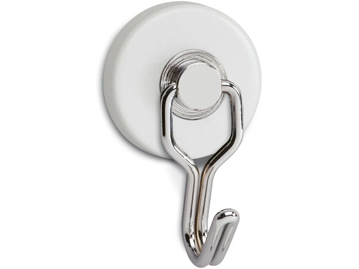 MAUL Magnet mit Karussell-Haken, Durchmesser: 35 mm, weiß (EAN: 4002390054935)