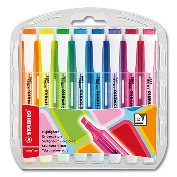 STABILO Textmarker swing cool, 8er Kartonetui (EAN: 4006381467308)
