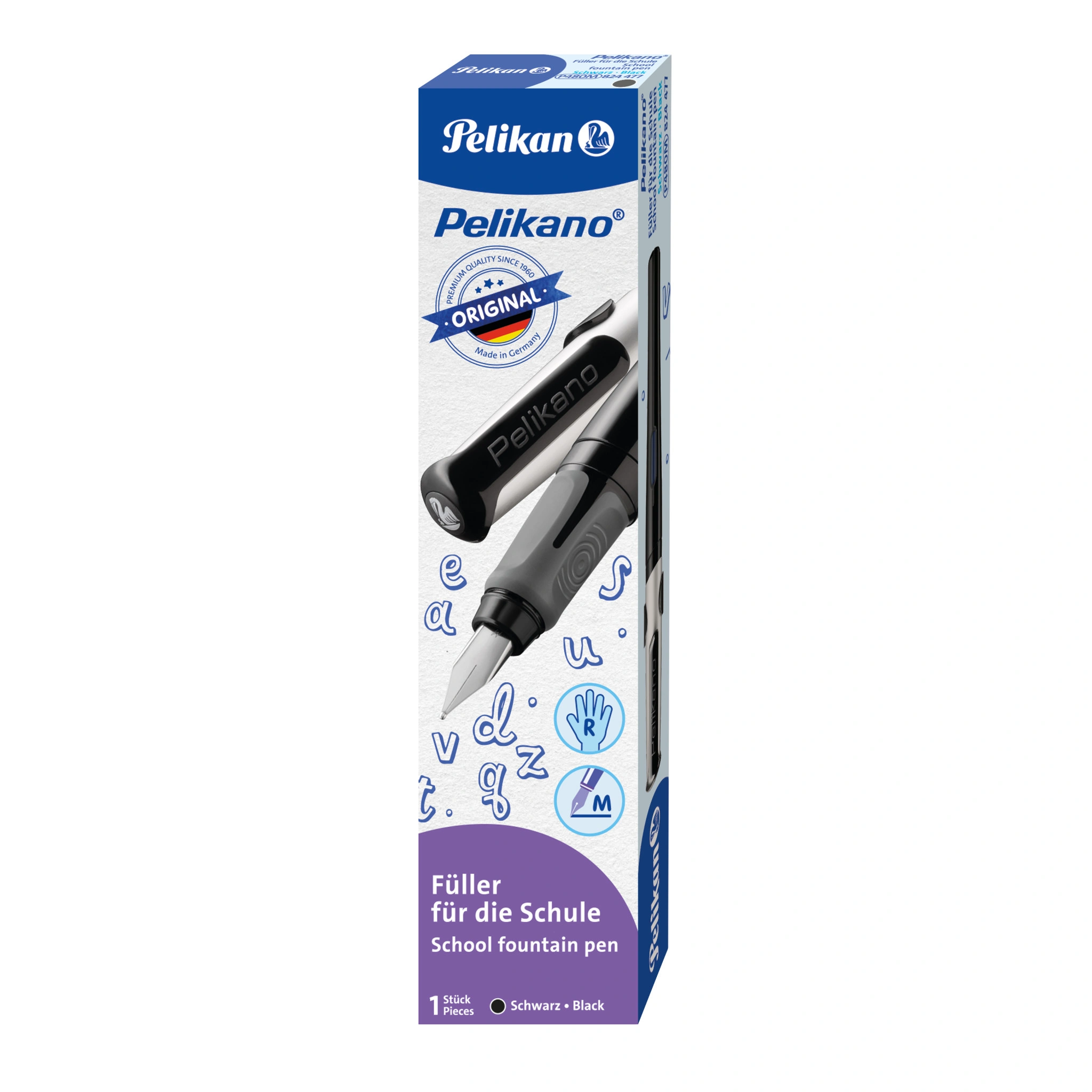 Pelikan Füllhalter Pelikano Original P480M, schwarz (EAN: 4012700824479)