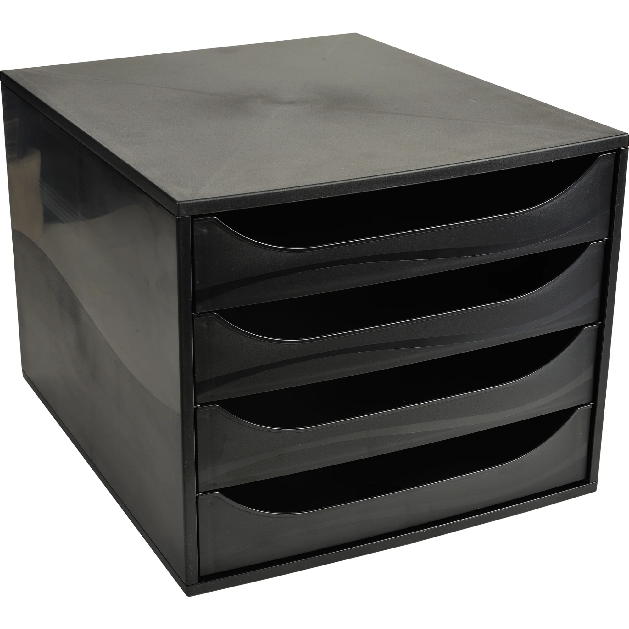 EXACOMPTA Schubladenbox ECOBOX, 4 Schübe, schwarz (EAN: 9002493423336)