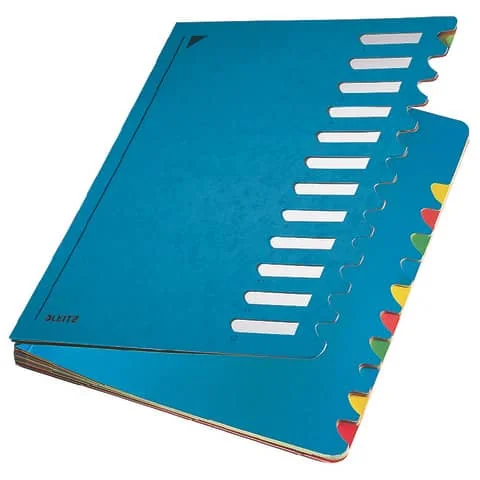 LEITZ Pultordner Deskorganizer Color, A4, 1-12, blau (EAN: 4002432341047)