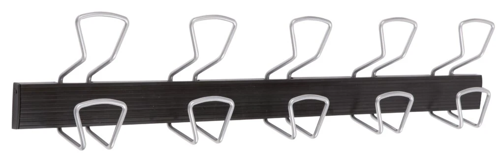 ALBA Wandgarderobe "PRO5", 5 Haken, grau/schwarz (EAN: 3129710013203)