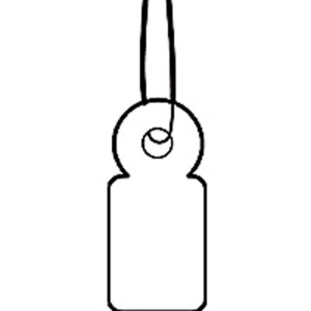 HERMA Warenanhänger, 10 x 22 mm, mit weißem Faden, Karton (EAN: 4008705069496)