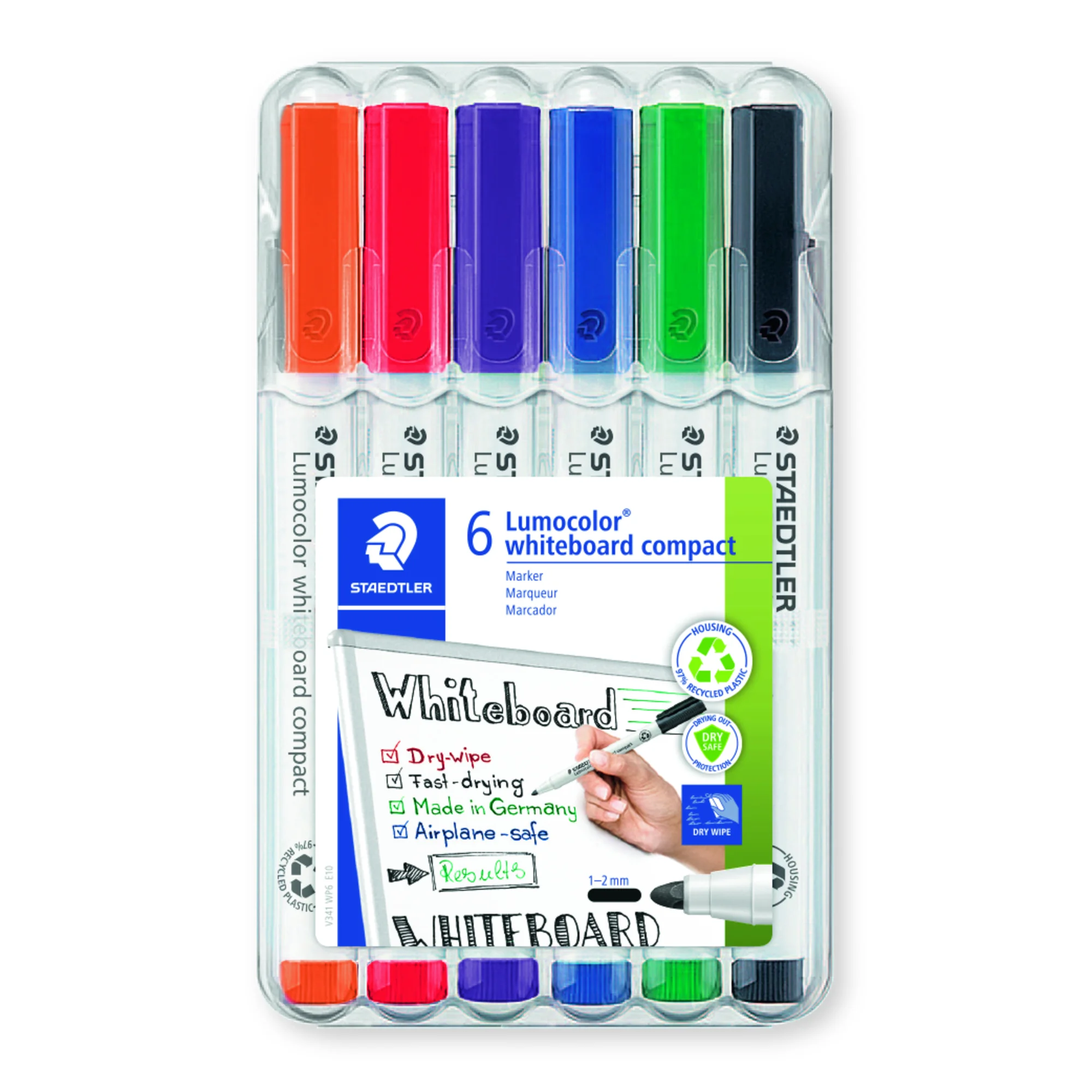 STAEDTLER Lumocolor Whiteboard Marker, 6er Etui (EAN: 4007817044681)
