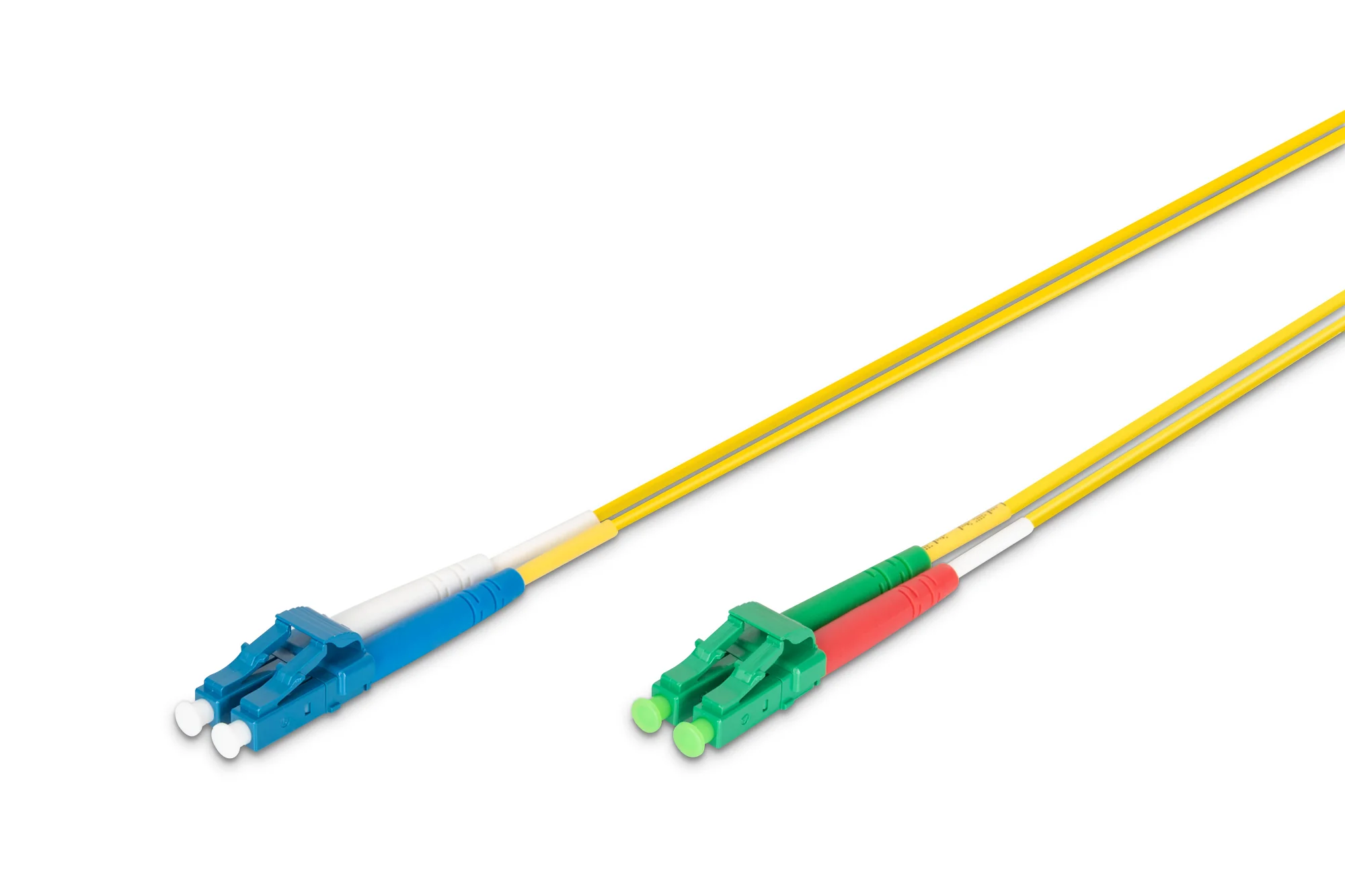 DIGITUS LWL Patchkabel, LC-Duplex (APC) - LC-Duplex (PC), 2m (EAN: 4016032309154)