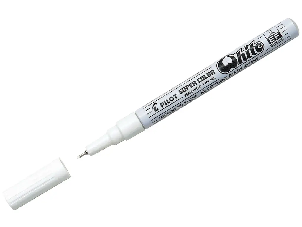 PILOT Permanent-Marker SUPER COLOR, feine Spitze, weiß (EAN: 4902505088018)