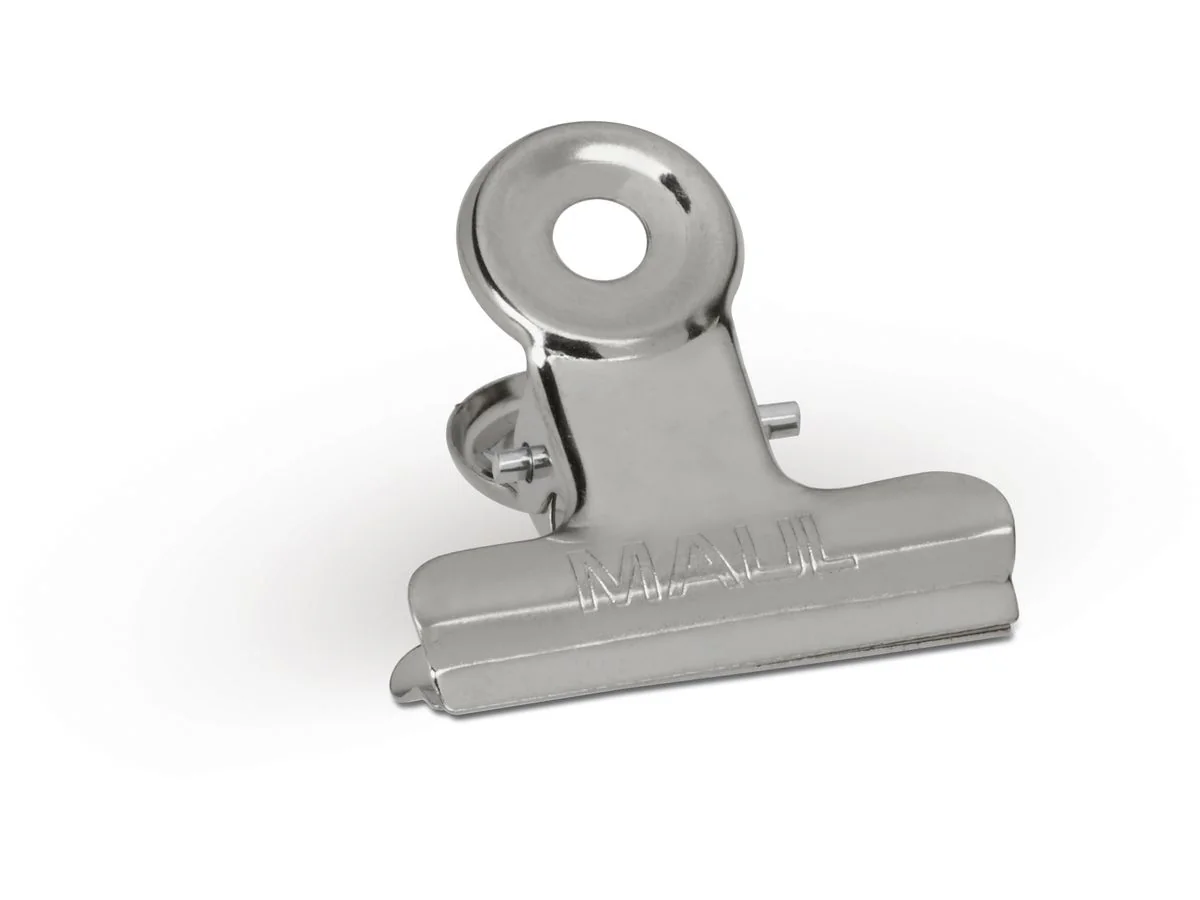 MAUL Briefklemmer aus Metall, Farbe: nickel, Breite: 30 mm (EAN: 4002390009737)