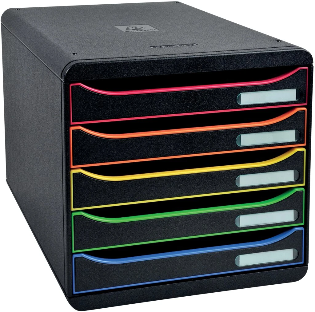 EXACOMPTA Schubladenbox BIG-BOX PLUS, 5 Schübe, harlekin (EAN: 9002493424258)