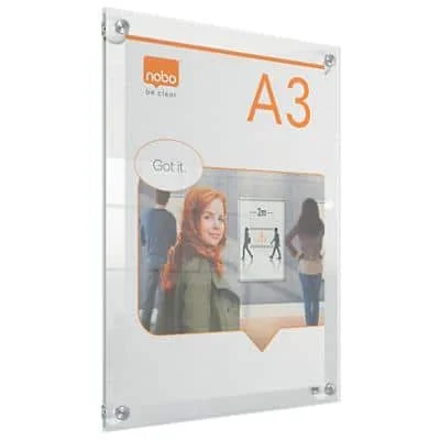 nobo Acryl-Plakatrahmen Premium Plus, DIN A3, glasklar (EAN: 5028252620895)