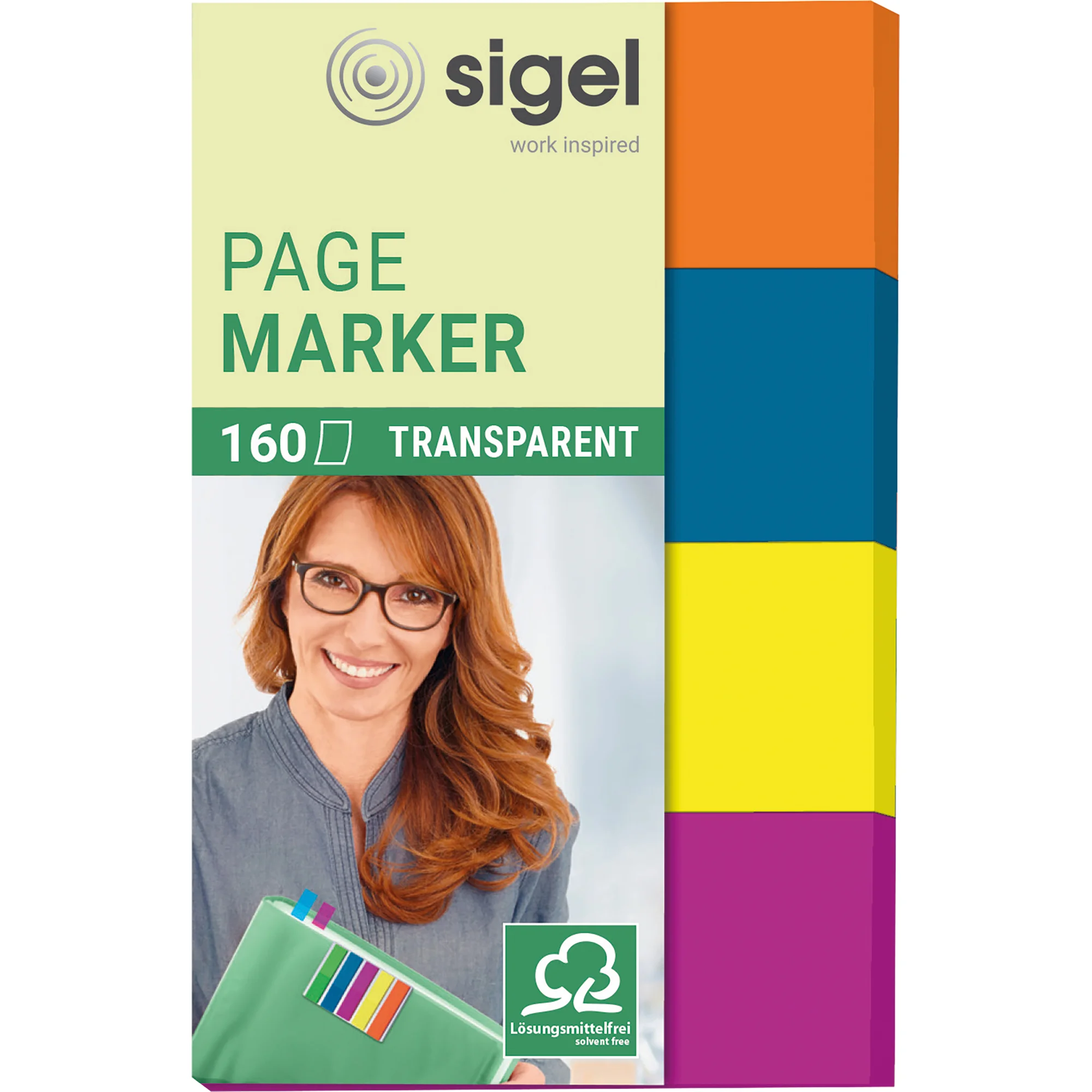 sigel Haftmarker Film, 50 x 20 mm, 160 Blatt (EAN: 4004360957956)