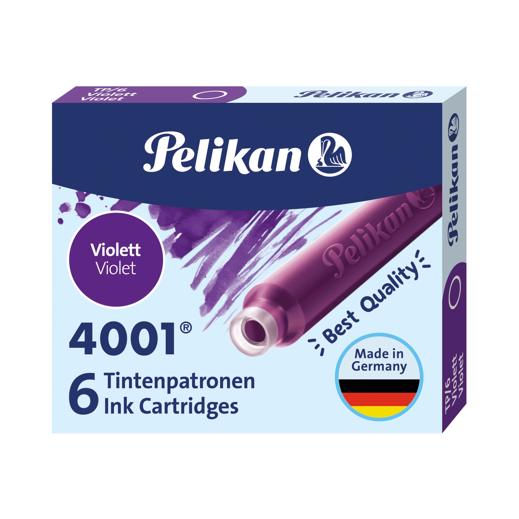 Pelikan Standard-Tintenpatronen 4001 TP/6, violett (EAN: 4012700301697)