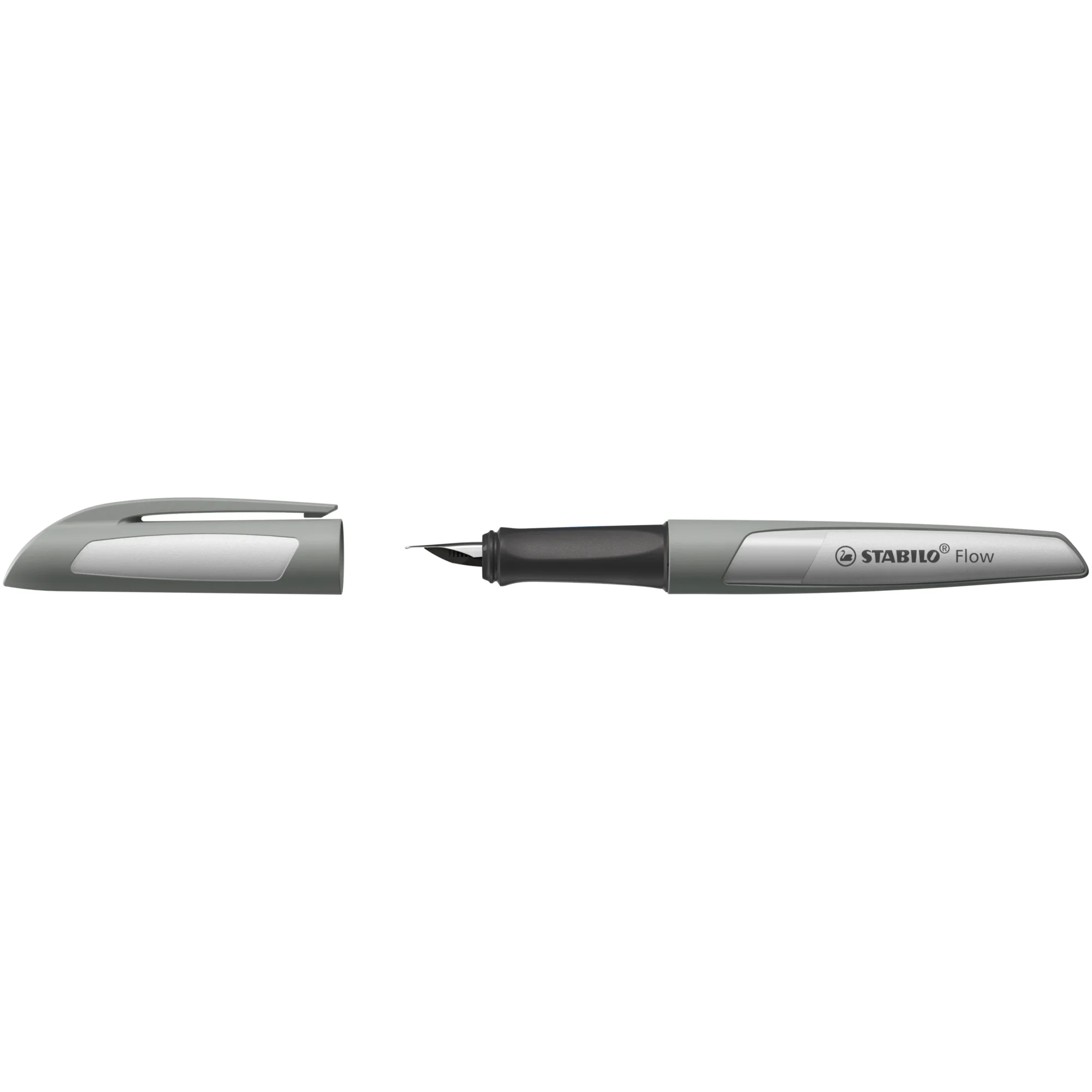 STABILO Füllhalter Flow MONOCHROME, grau (EAN: 4006381616034)