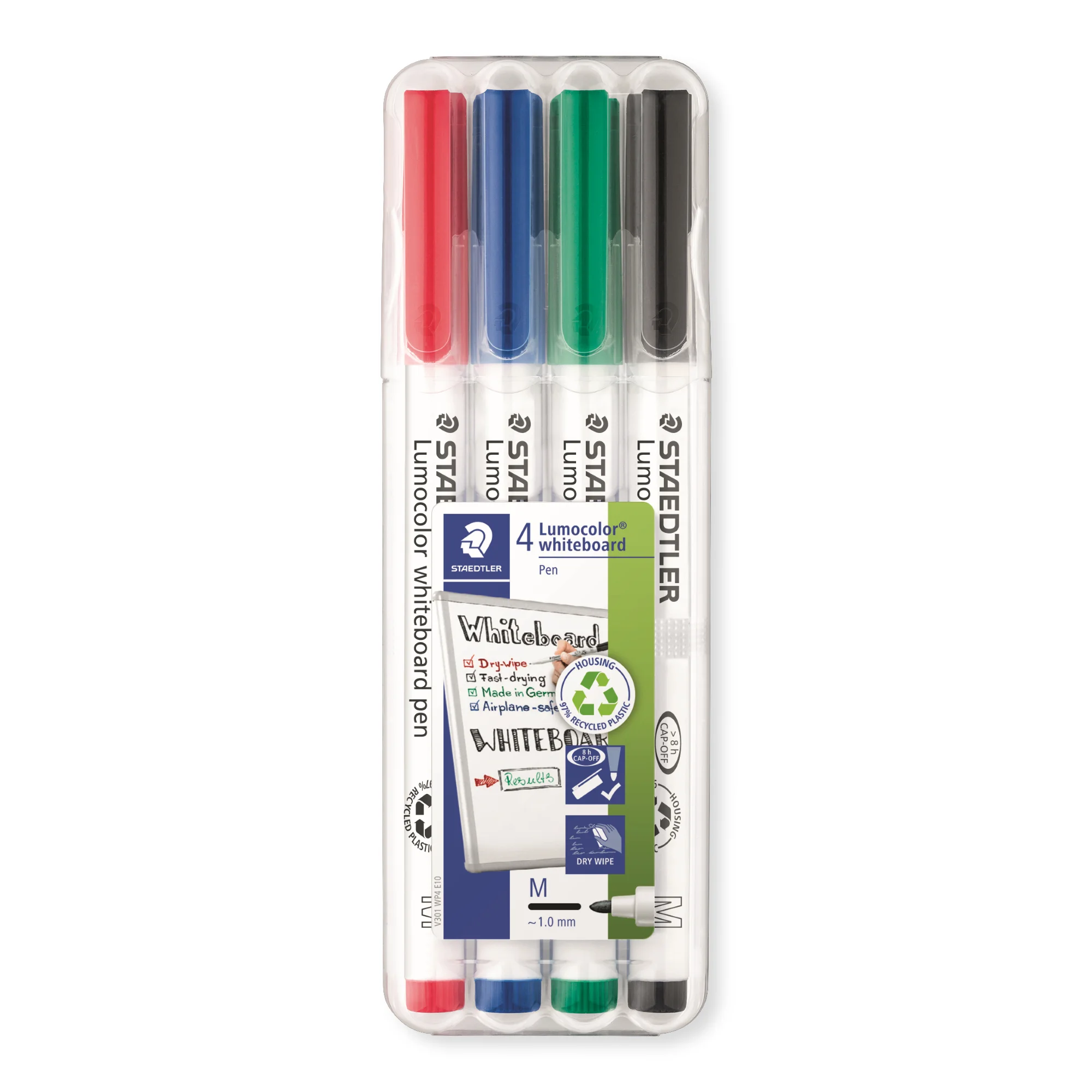 STAEDTLER Lumocolor Whiteboard-Marker 301, 4er Etui (EAN: 4007817301449)