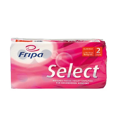 Fripa Toilettenpapier Select, 2-lagig, hochweiß (EAN: 4000883005716)