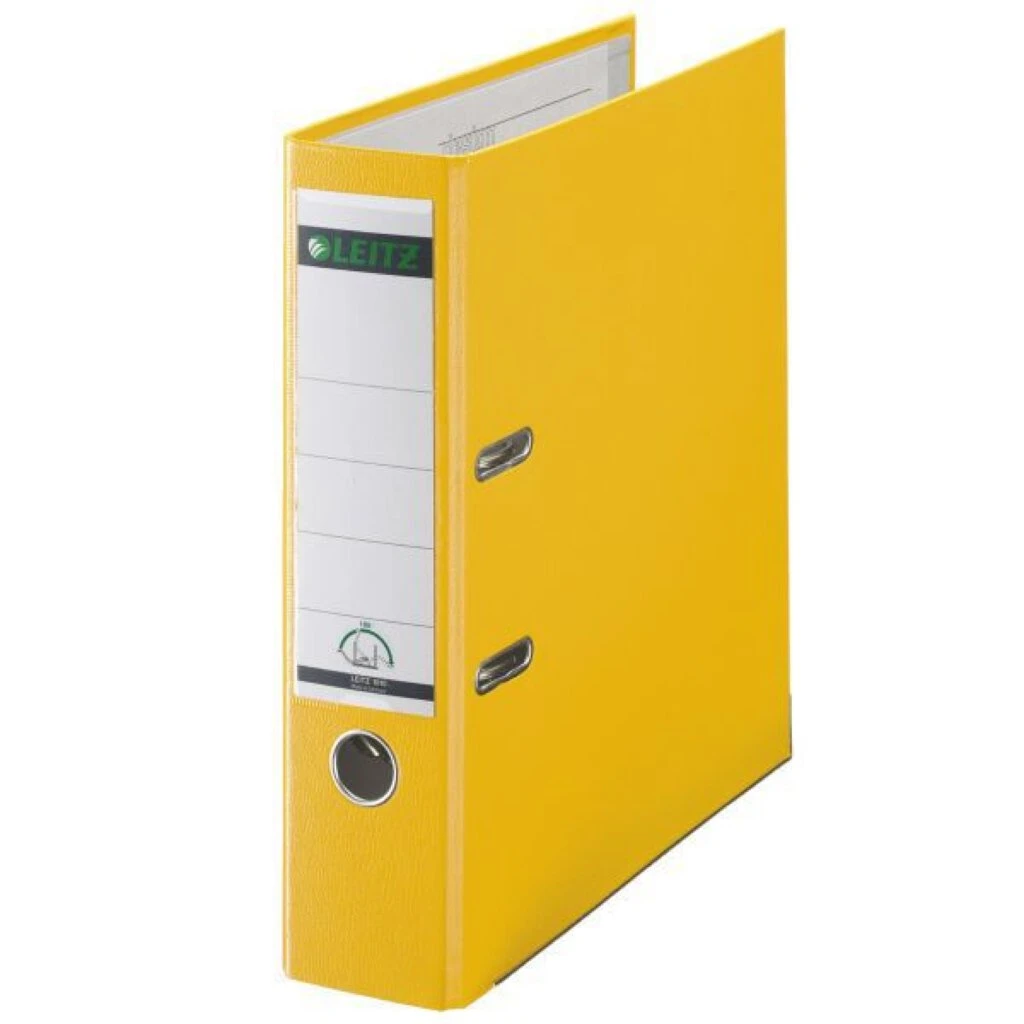 LEITZ 180 Grad Ordner, DIN A4, 80 mm, gelb (EAN: 4002432359486)