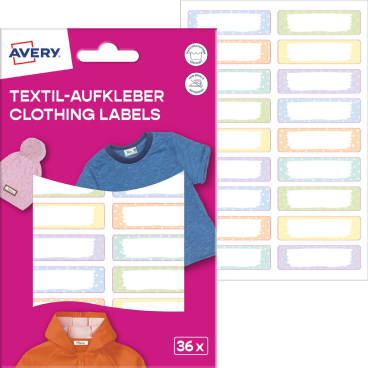 AVERY Textil-Etiketten, 13 x 45 mm, Muster (EAN: 4004182519837)