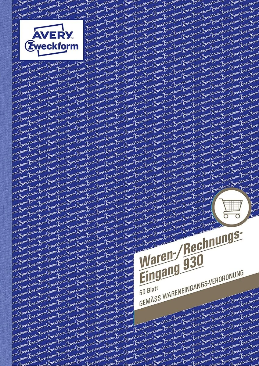 AVERY Zweckform Formularbuch "Waren-/Rechnungseingangsbuch" (EAN: 4004182009307)