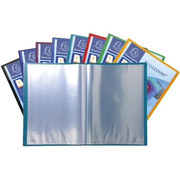 EXACOMPTA Sichtbuch Kreacover, PP, DIN A4, 30 Hüllen, farbig sortiert (EAN: 3130630057307)