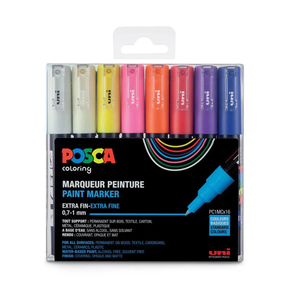 POSCA Pigmentmarker PC-1MC, 16er Etui (EAN: 3296280033297)