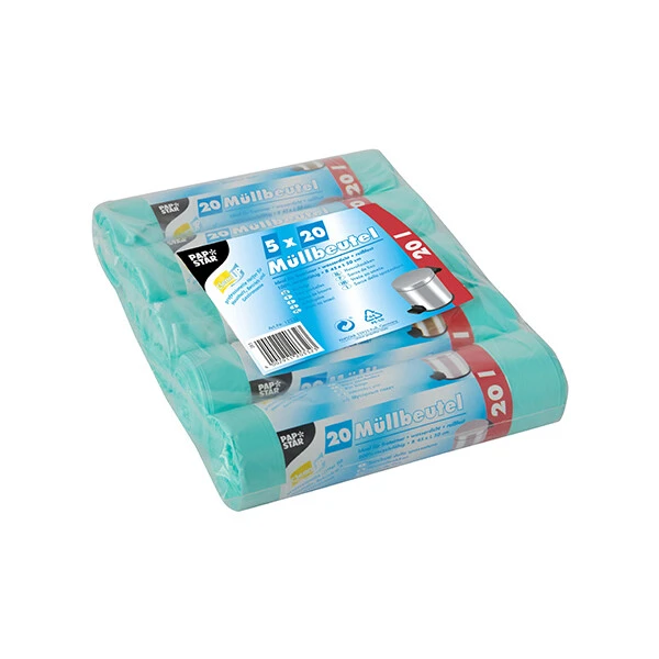 STARPAK Mülleimerbeutel HDPE, 20 Liter, mintgrün (EAN: 4002911203323)