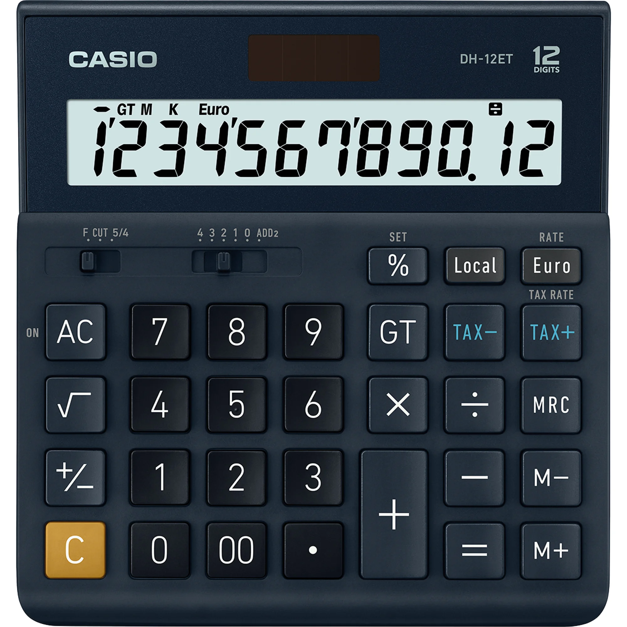 CASIO Tischrechner DH-12ET, 12-stellig, schwarz (EAN: 4549526609954)