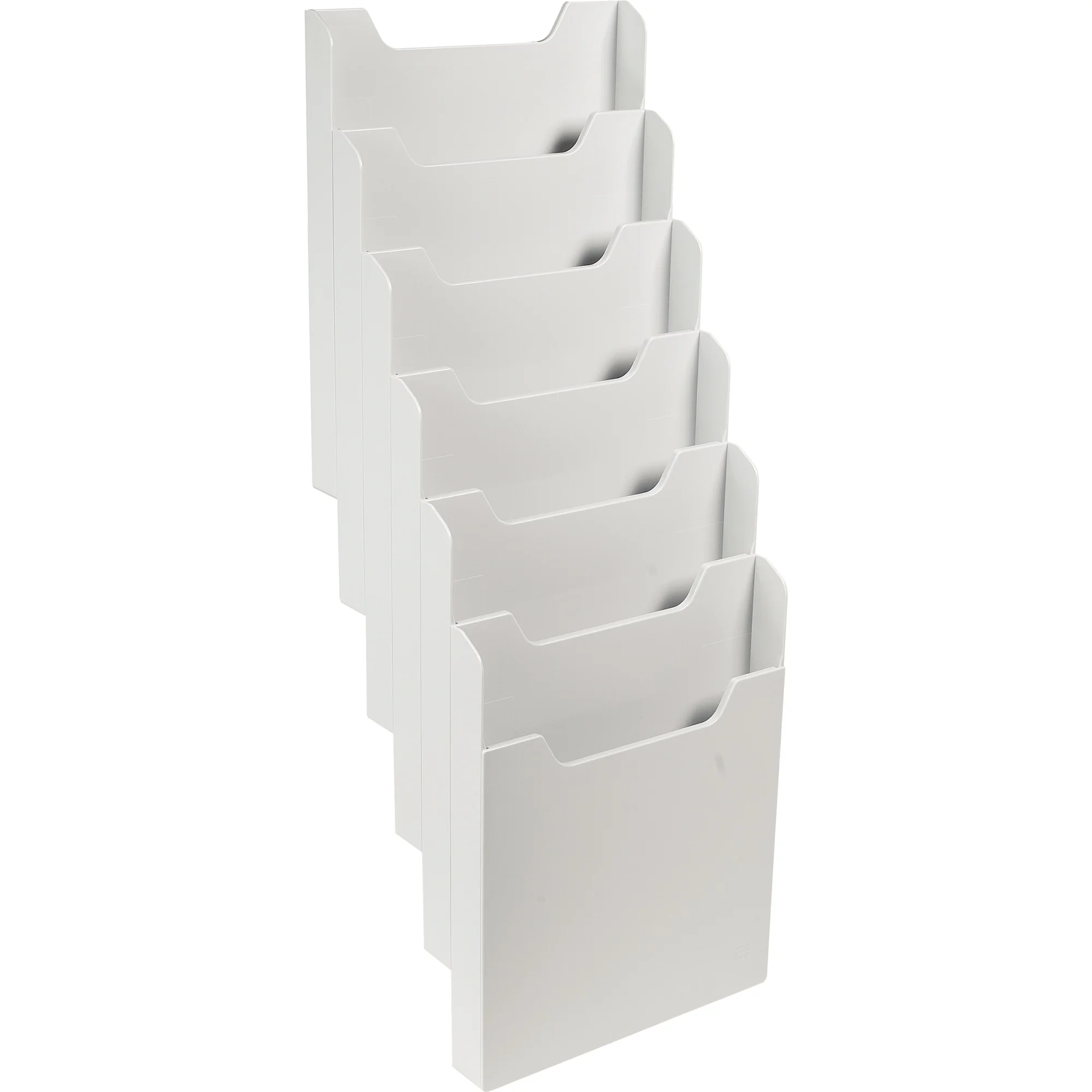 EXACOMPTA Wand-Prospekthalter, A4 hoch, 6 Fächer, lichtgrau (EAN: 9002493101630)