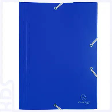 EXACOMPTA Eckspannermappe Opaque Eco, DIN A4, PP, blau (EAN: 3130630559023)