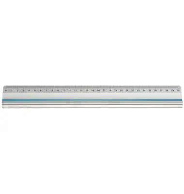 WEDO Schneidelineal, 300 mm, aus Alumium, mit Stahlkante (EAN: 4003801782614)