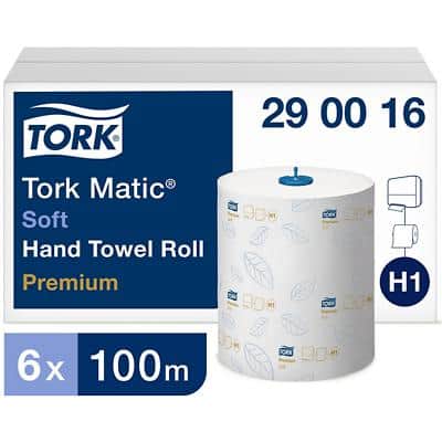 TORK Matic Handtuchrolle, 2-lagig, weiß, 100 m (EAN: 7310791256108)