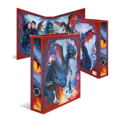 HERMA Motivordner "Dragon", DIN A4, Rückenbreite: 70 mm (EAN: 4008705201414)