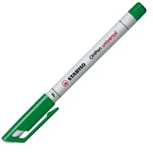 STABILO Nonpermanent-Marker OHPen universal, grün (EAN: 4006381114431)