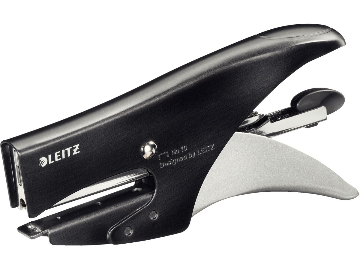 LEITZ Heftzange Style, Heftleistung: 15 Blatt, satin-schwarz (EAN: 4002432107520)