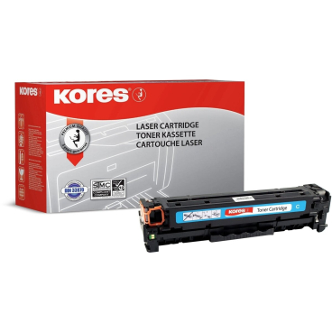 Kores Toner G1218RBB ersetzt hp CC531A/Canon 718C, cyan (EAN: 4045257121821)
