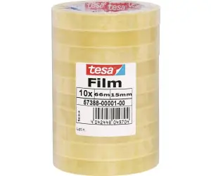 tesa Film standard, transparent, 15 mm x 66 m (EAN: 4042448049704)