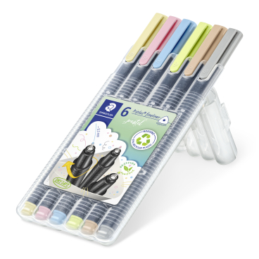 STAEDTLER Fineliner triplus pastel, 6er Etui (EAN: 4007817063248)