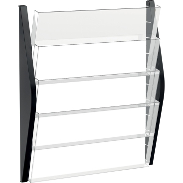 helit 4er Wand-Prospekthalter "the arc", DIN A3 quer,schwarz (EAN: 4012086030983)