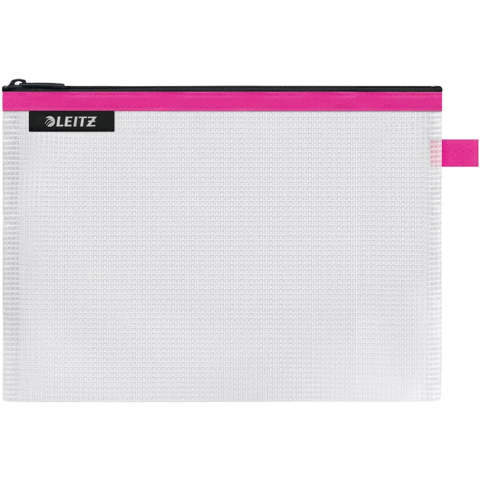 LEITZ Reißverschlusstasche WOW Traveller, Größe M, pink (EAN: 4002432122660)