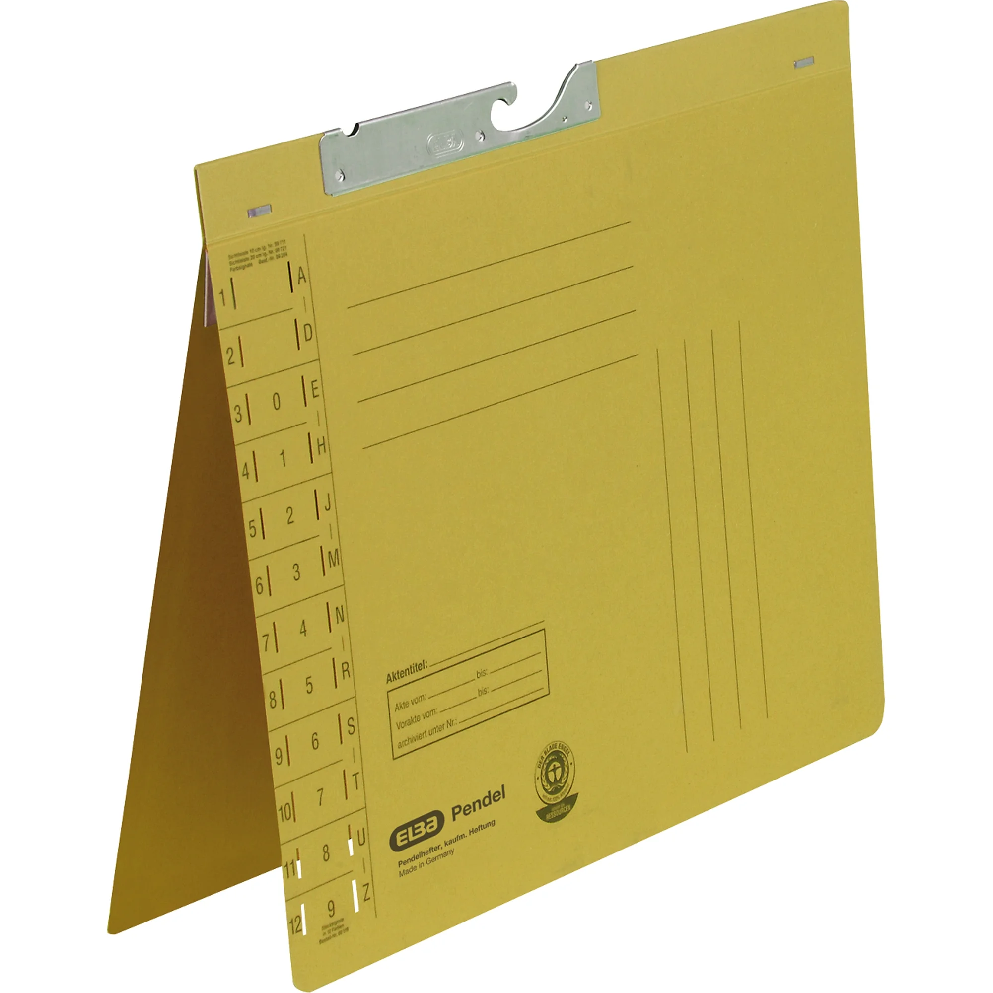 ELBA Pendelhefter, DIN A4, Manilakarton, 320 g/qm, gelb (EAN: 4002030901216)