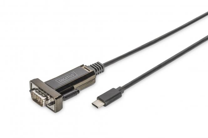 DIGITUS USB 2.0 Adapter, USB-C - RS232, schwarz (EAN: 4016032435129)