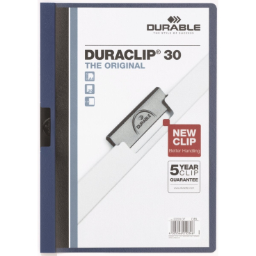 DURABLE Klemmhefter DURACLIP ORIGINAL 30, DIN A4, dunkelblau (EAN: 4005546203720)