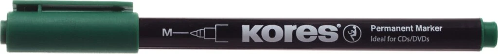 Kores Permanent-Marker "K MARKER FINE", M, grün (EAN: 9023800221056)