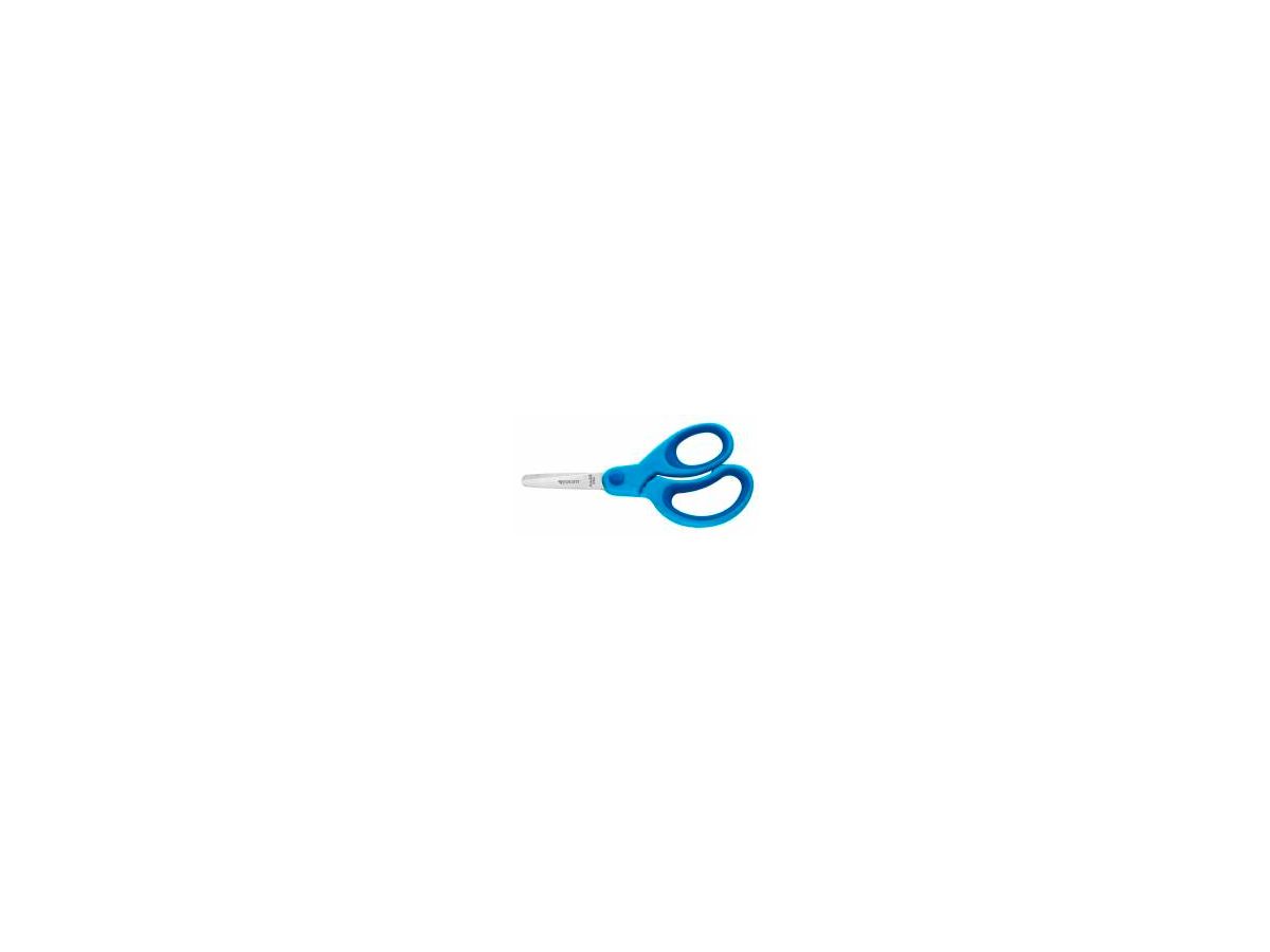 WESTCOTT Bastelschere Kids Softgrip, rund, 130 mm, blau (EAN: 4027521513235)