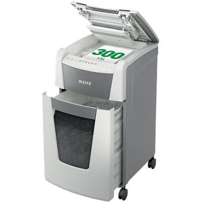 LEITZ Aktenvernichter IQ AutoFeed OfficePro 300 P4, weiß (EAN: 4002432124121)