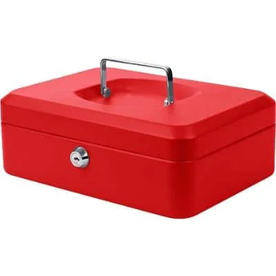 pavo Geldkassette, rot, Maße: (B)250 x (T)180 x (H)90 mm (EAN: 8717448011889)