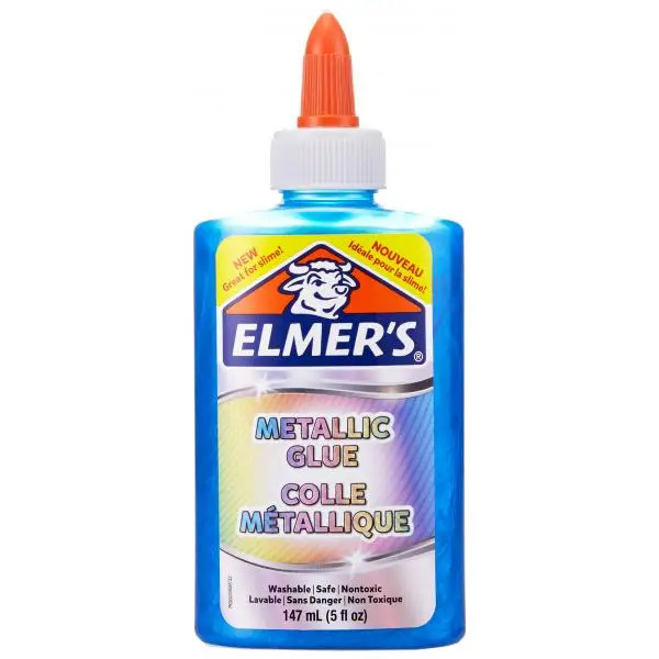 ELMER'S Metallic Bastelkleber, blau, 147 ml (EAN: 3026981095030)