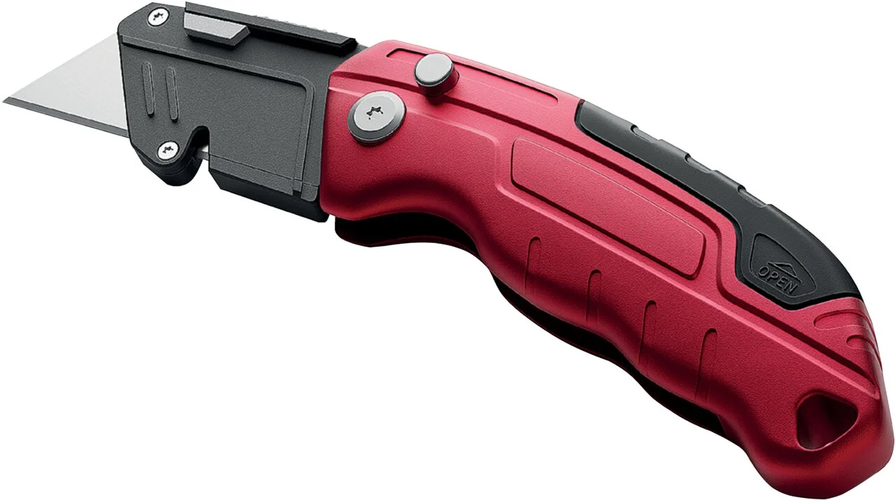 Hansa Cutter HS-100.19, Klinge: 19 mm, schwarz-rot (EAN: 7612176092951)