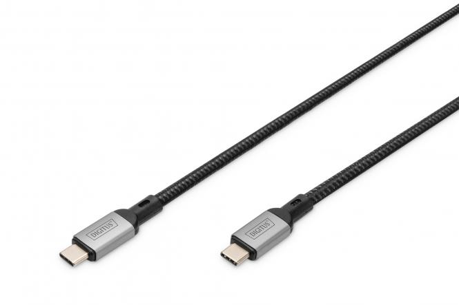 DIGITUS USB 4.0 Anschlusskabel, USB-C - USB-C, 1,0 m (EAN: 4016032485865)